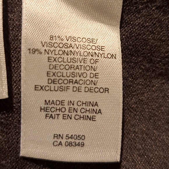 Jones New York Brown Open Cardigan With Faux Stones Plus Size 2X - Picture 5 of 5